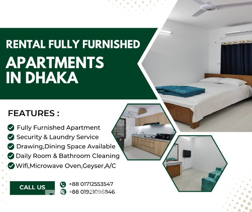 Elegant 3BHK Fully Furnished Apartment – Bashundhara, Dhaka